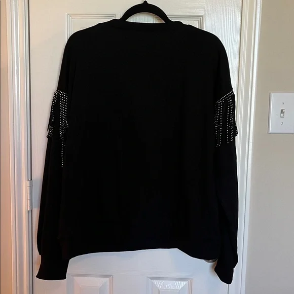 Fantastic Fawn Sequin Fringe Sweatshirt - Picture 5 of 6